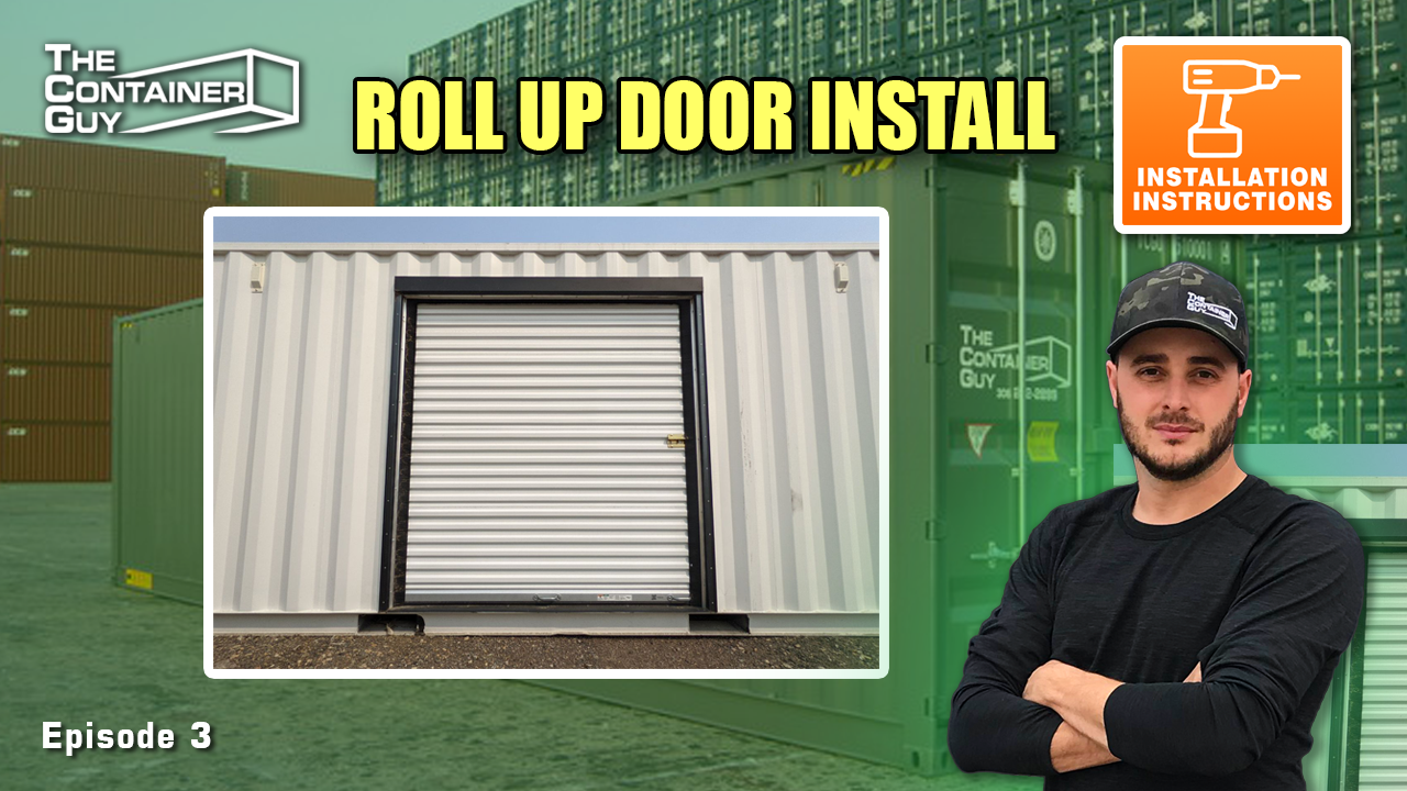 20ft x 8ft Shipping Container with Roll-Up Door – Nationwide Delivery How To Install a Roll Up Door and Framing Kit on a Shipping Container