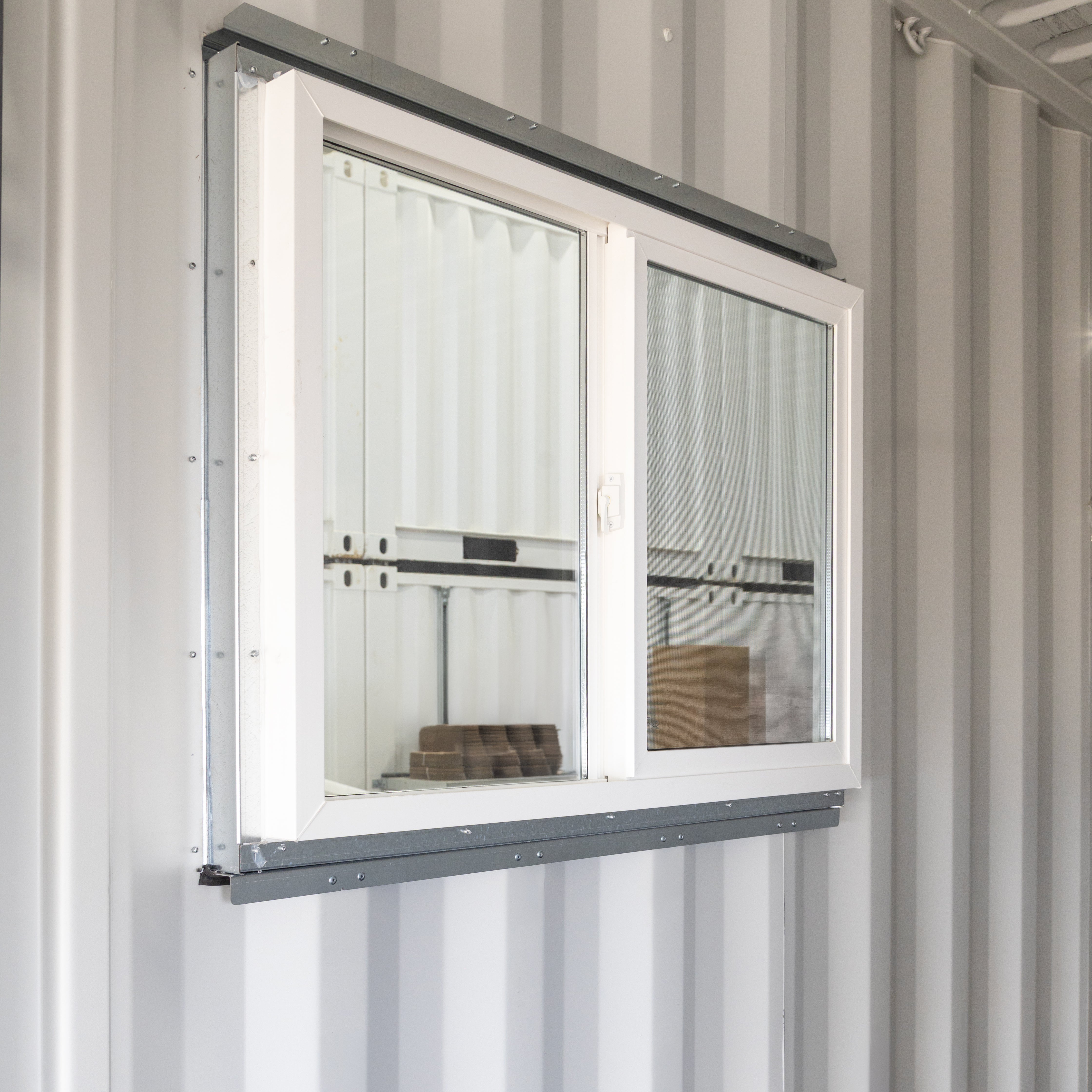 42" x 30" Side Wall Window Frame + 42" x 30" Vinyl Window (BUNDLE)