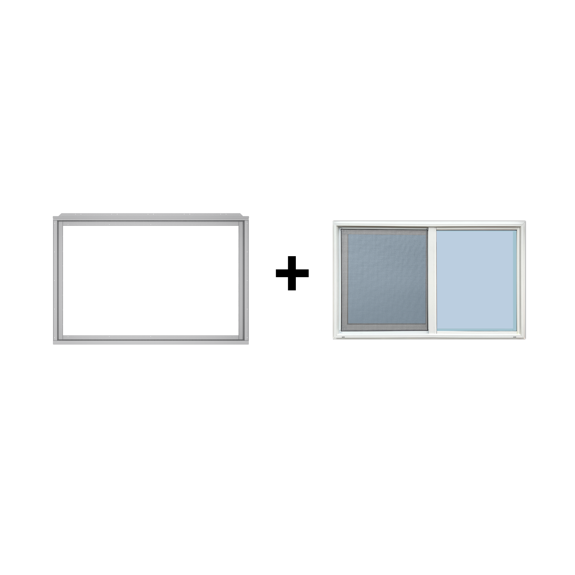 48" x 30" End Wall Framing Kit + 48" x 30" Vinyl Window (BUNDLE)