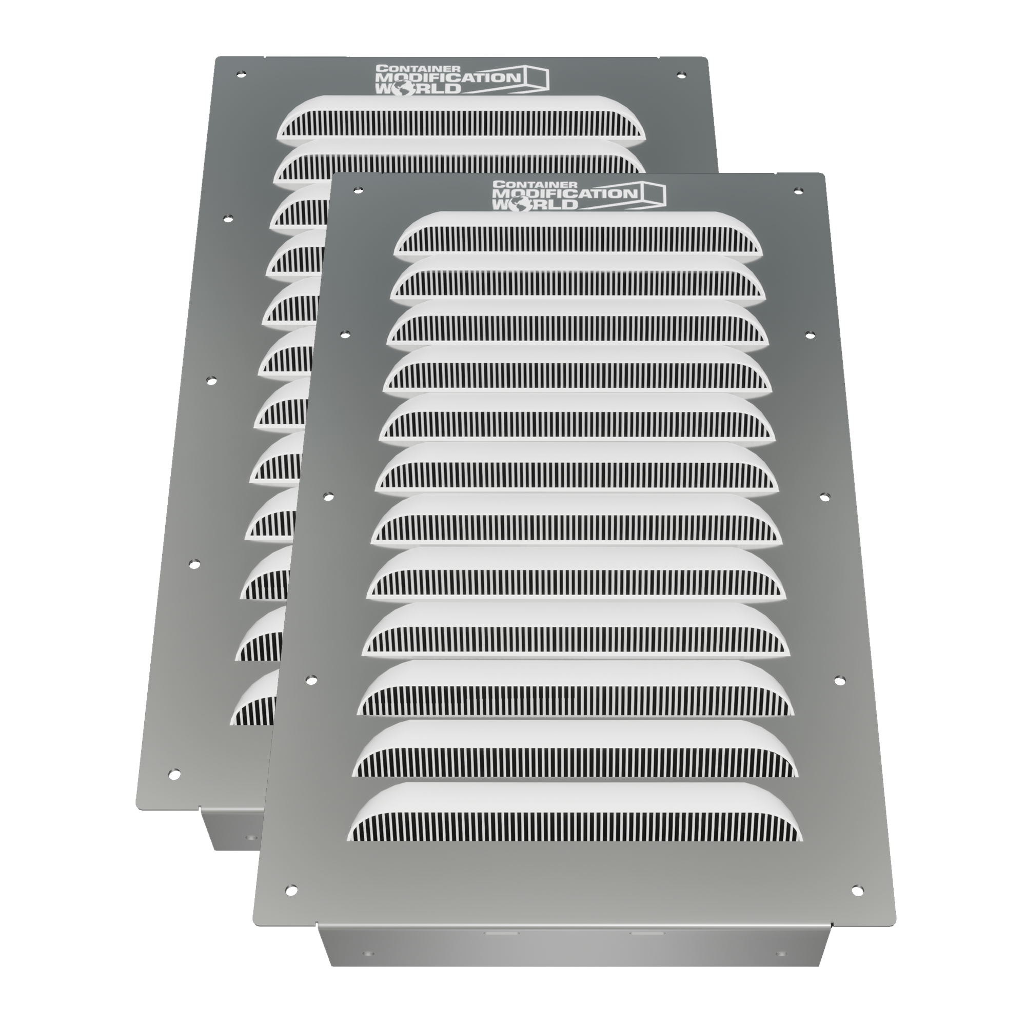 two BigAir60 louvered gable vents for shipping containers.
