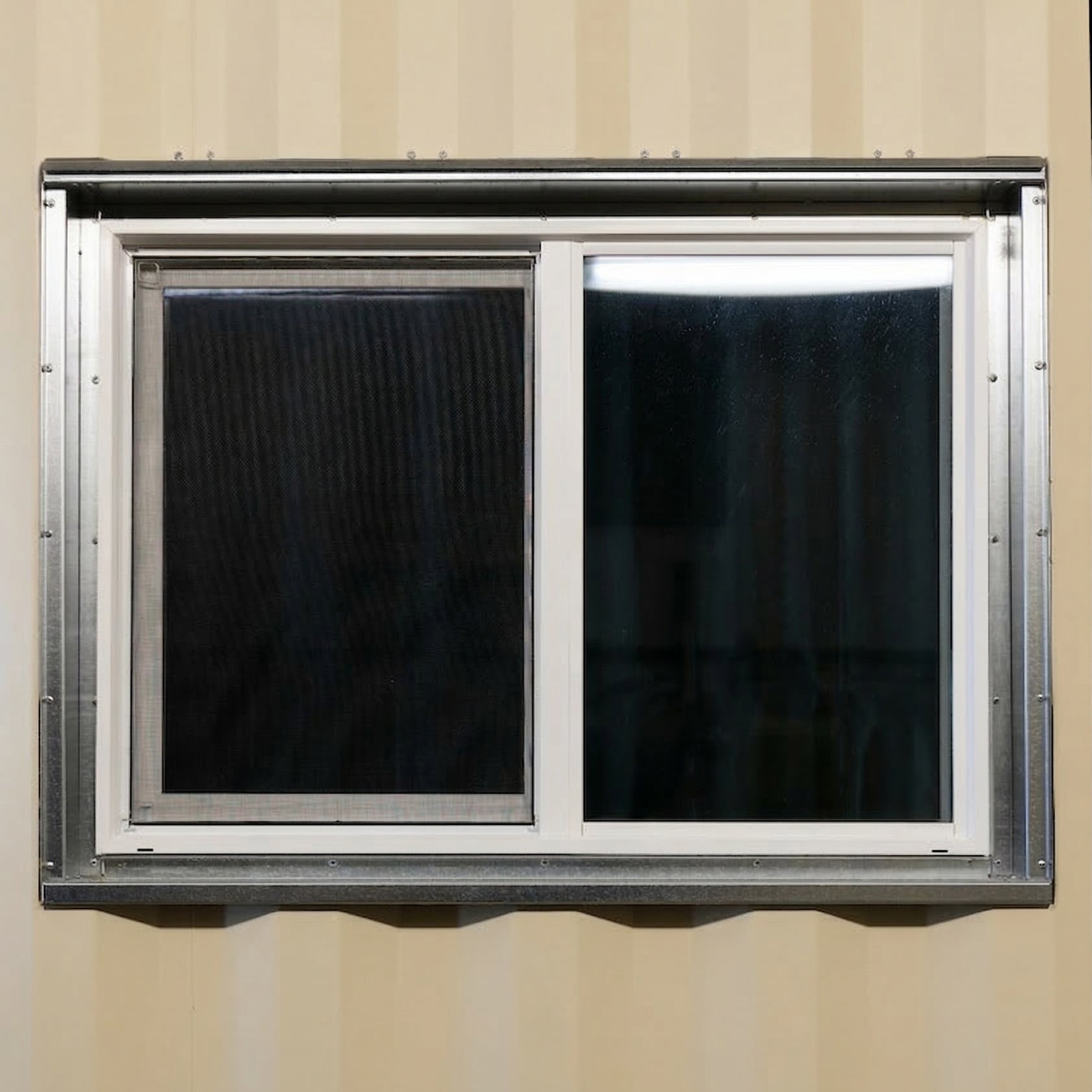 42" x 30" Side Wall Window Frame + 42" x 30" Vinyl Window (BUNDLE)