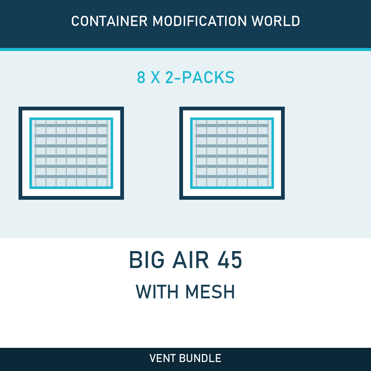 Big Air 45 - 8 Mesh 2-Pack Vent Bundle