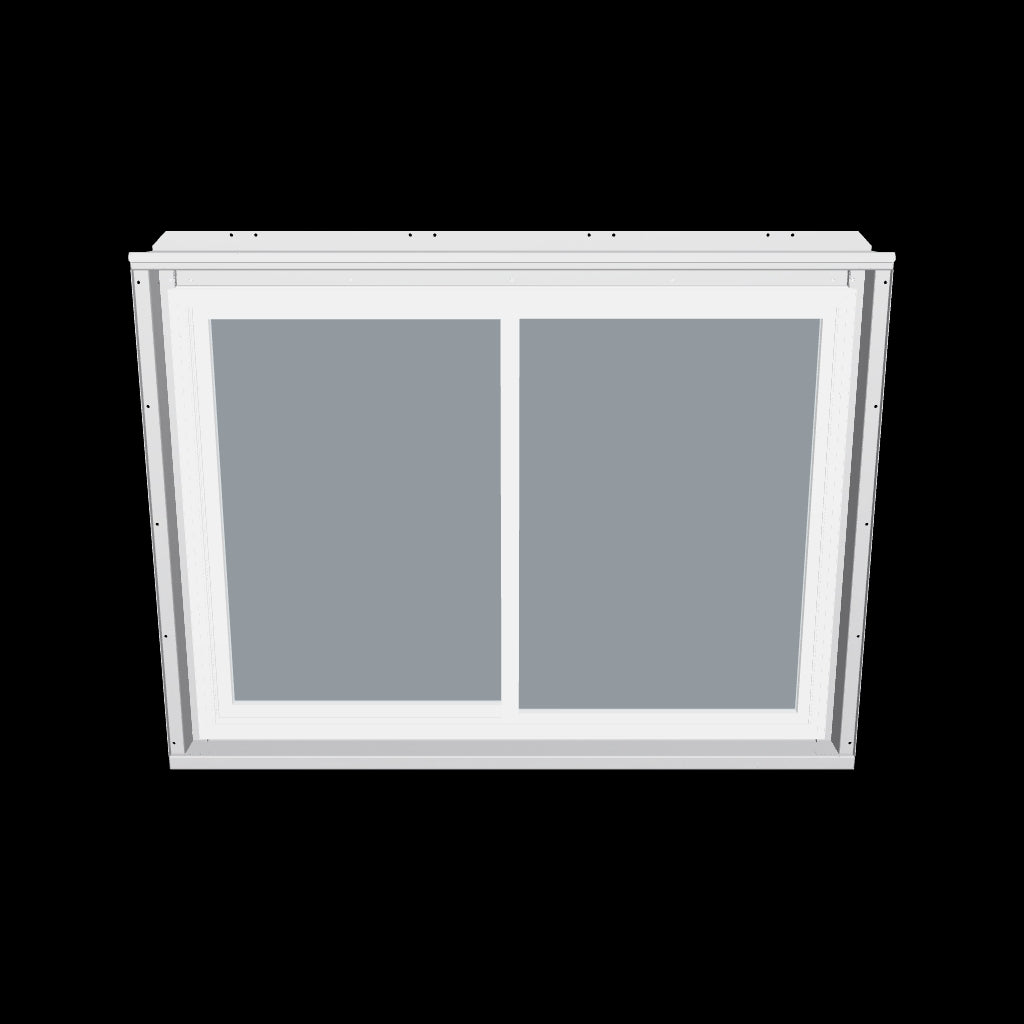 42" x 30" Side Wall Window Frame + 42" x 30" Vinyl Window for shipping containter