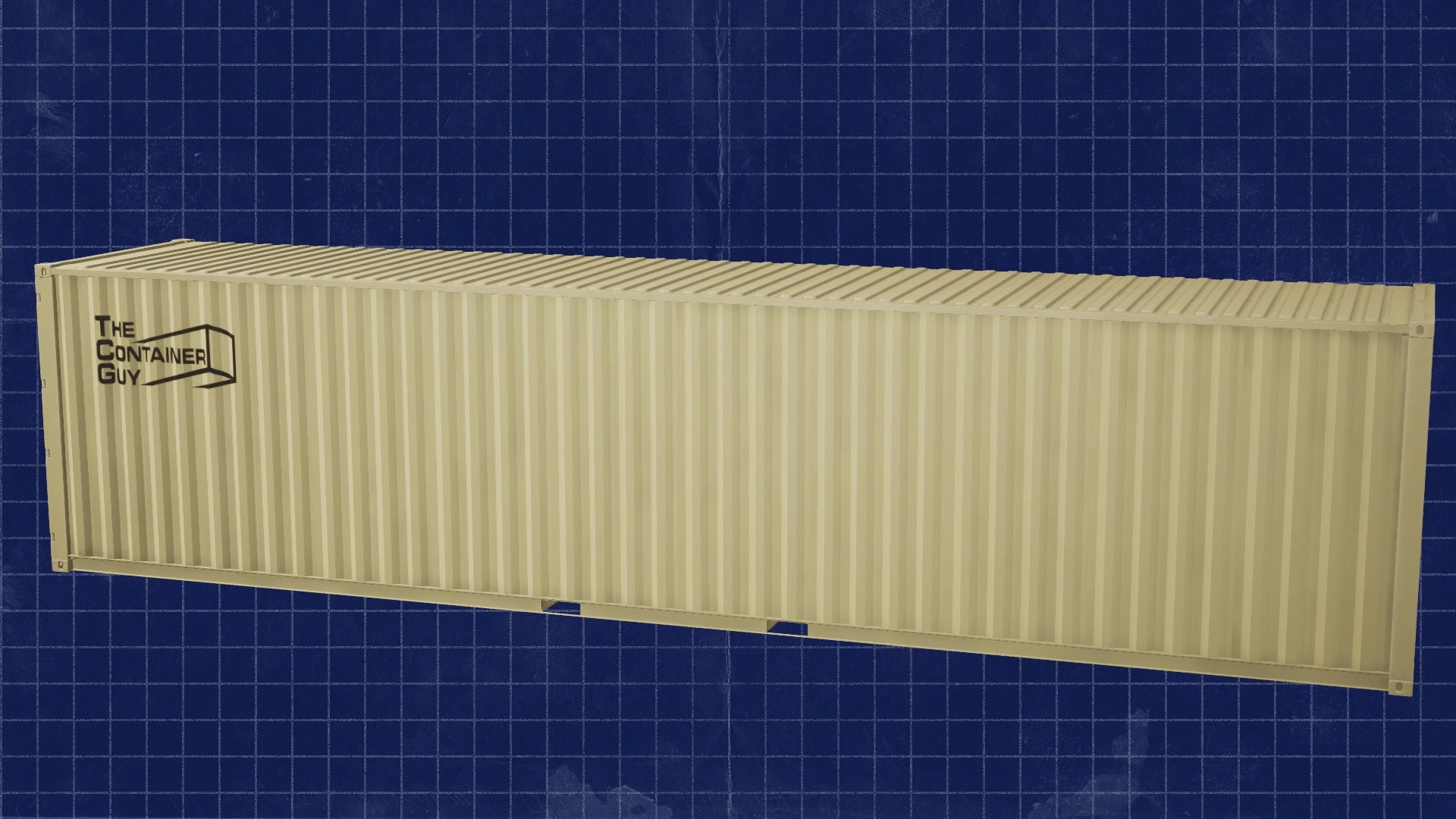 Video demonstrating the installation of fork pocket covers on a shipping container to seal forklift openings and prevent spray foam leakage