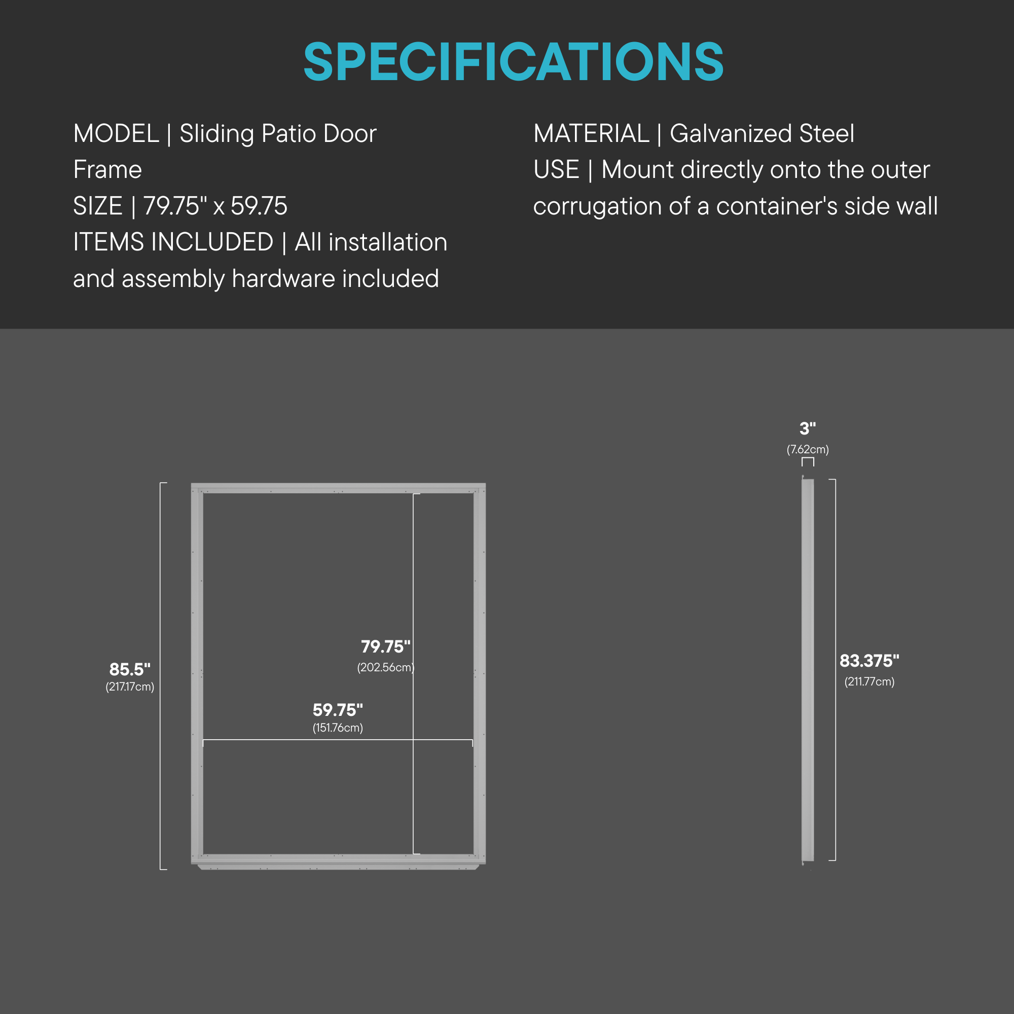 Sliding Patio Door Frame