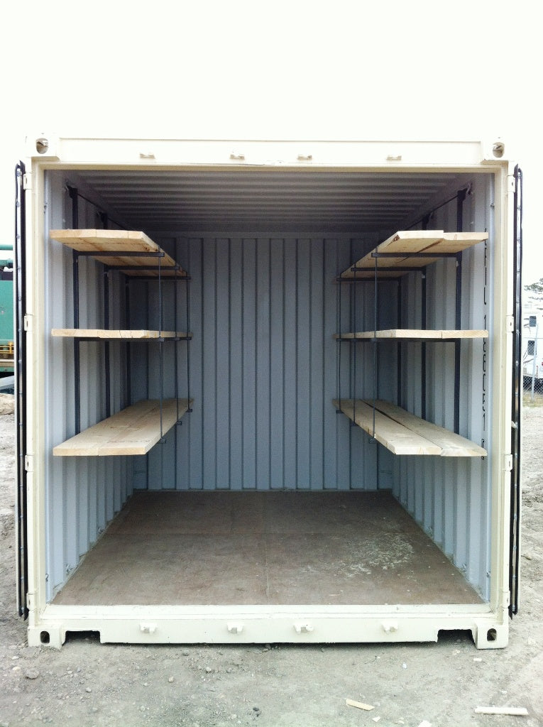 Shipping Container / Cargo Container Shelving Brackets / Pipe