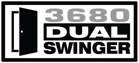 3680 Dual Swing Door and frame Logo