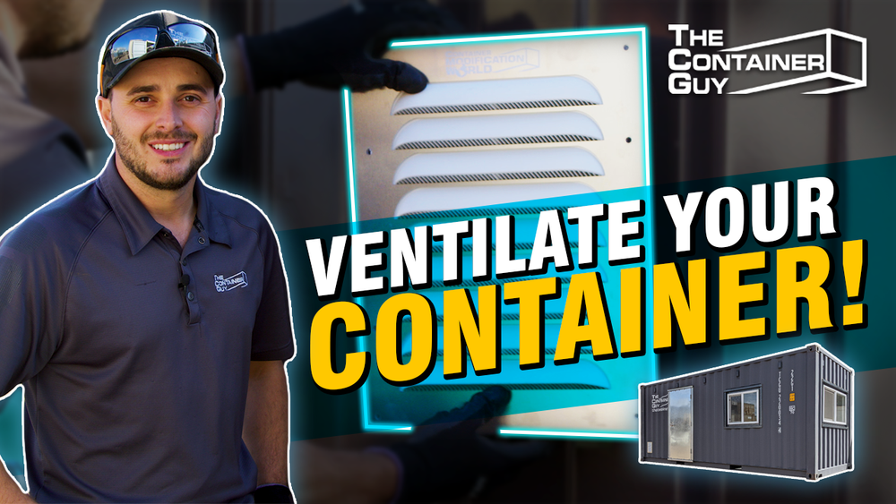 How To Install Vents In A Shipping Container Big Air 45 Vent Install