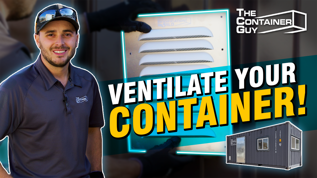 How To Install Vents In A Shipping Container - Big Air 45 Vent Installation