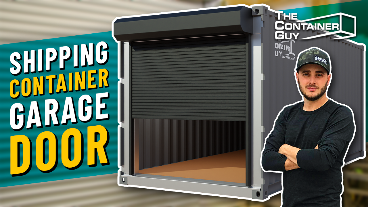 Converting a Shipping Container into a Sea Can Garage or Workshop - Roll Shutter Door Installation