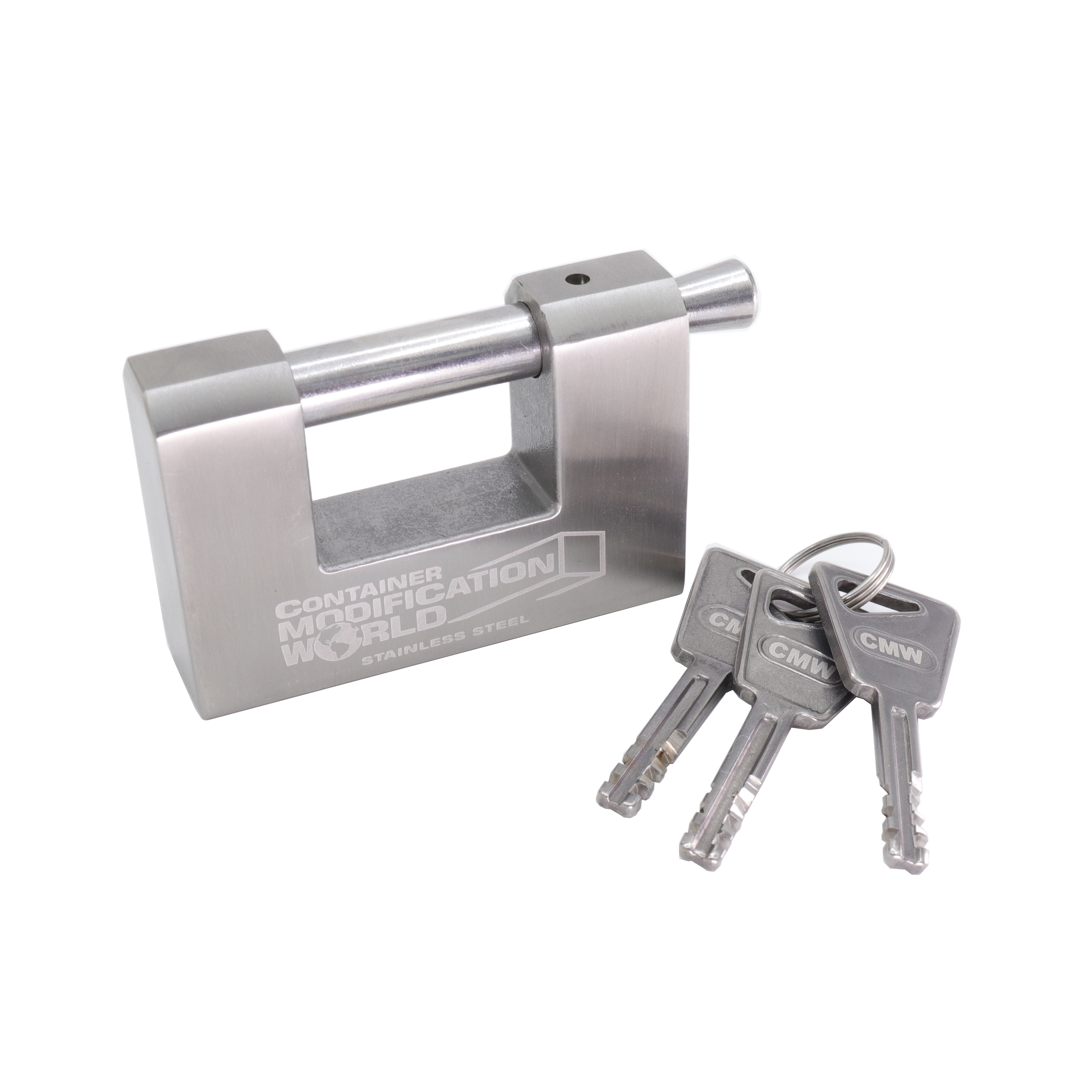 Shackle Block Lock: Ideal for one-time-use shipping containers