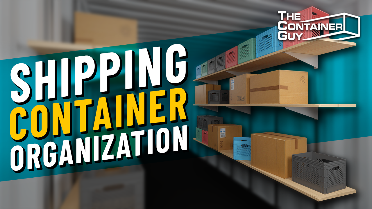 DIY Shipping Container Organization - MODULAR INTERIOR SHELVING SYSTEM