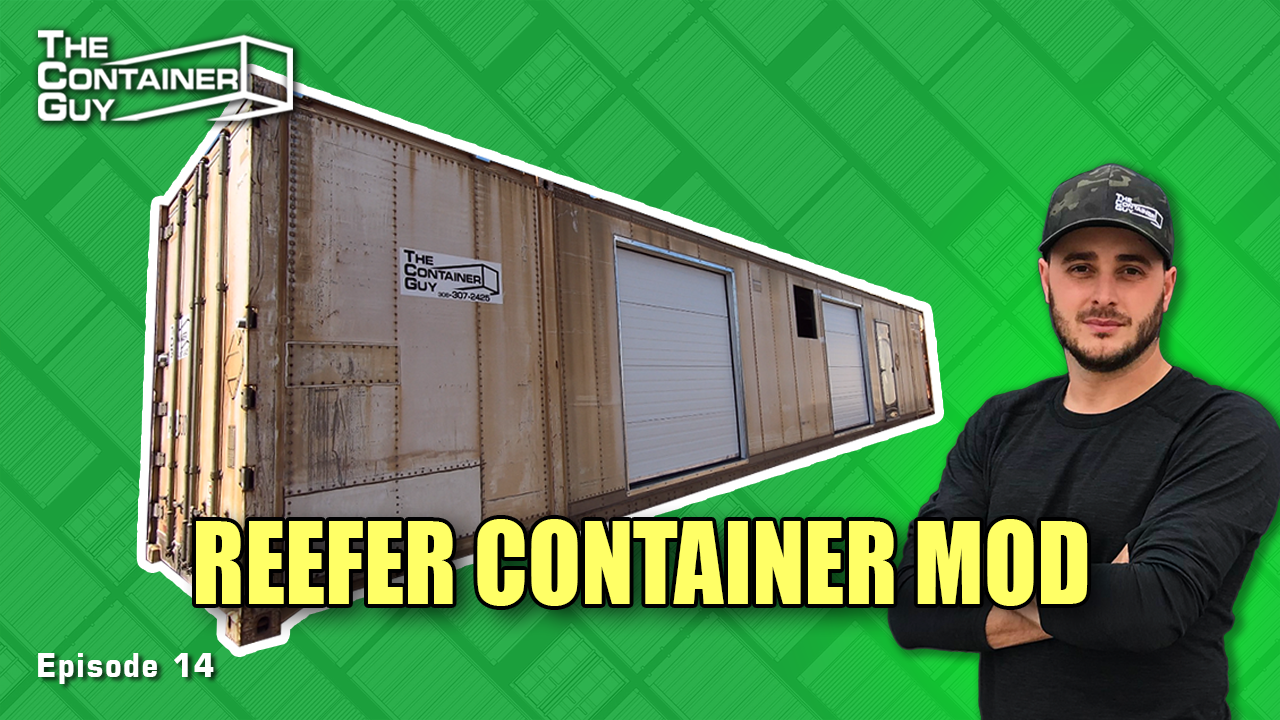 Step By Step 53’ Reefer Shipping Container Modification | Insulated Overhead Garage Doors, Man Doors
