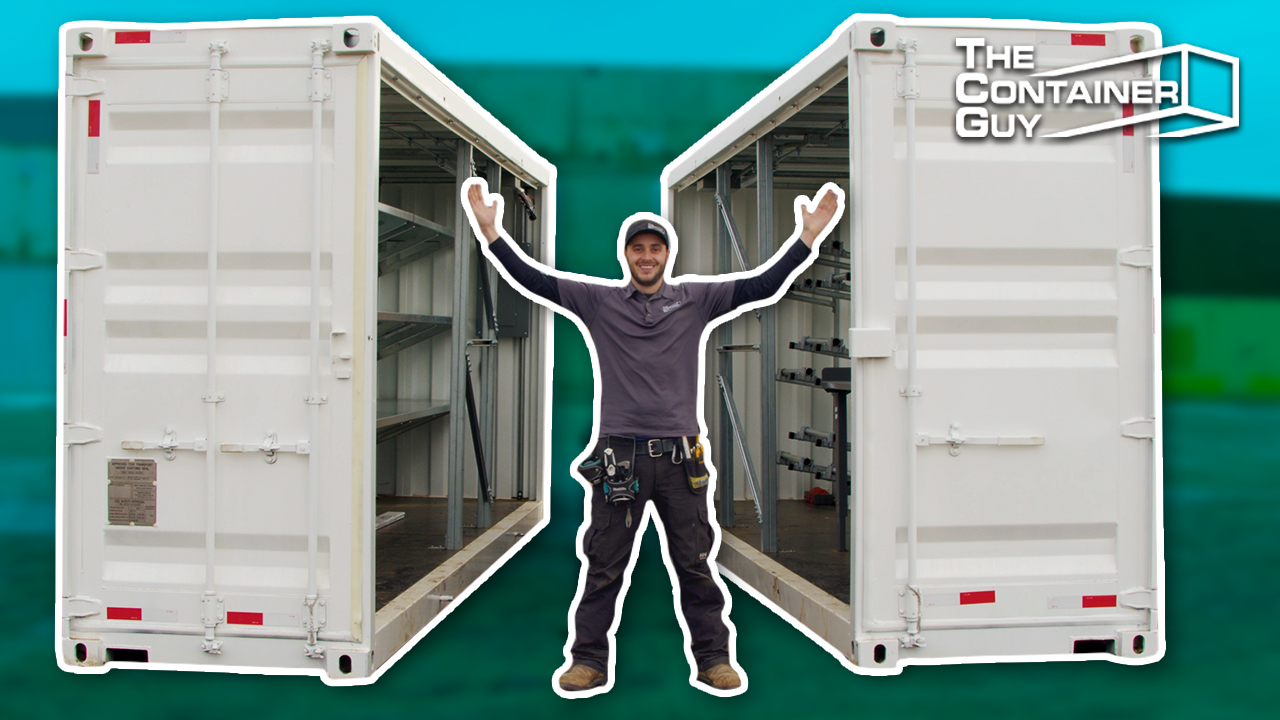 We Cut a Shipping Container in Half - Modifying A Sea Can To Go Underground! | The Container Guy