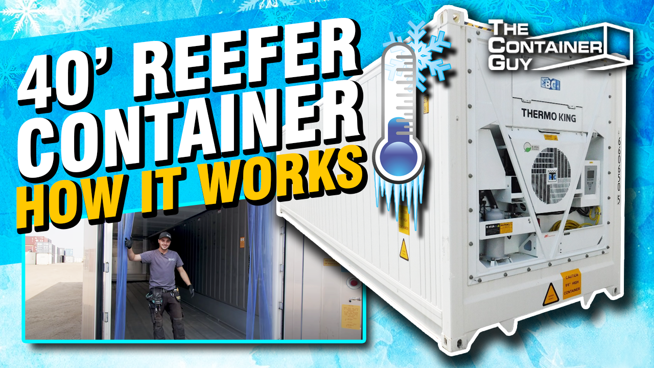 40' High Cube Thermo King Refrigerator (Reefer) Container | Tour & Design | How it Works