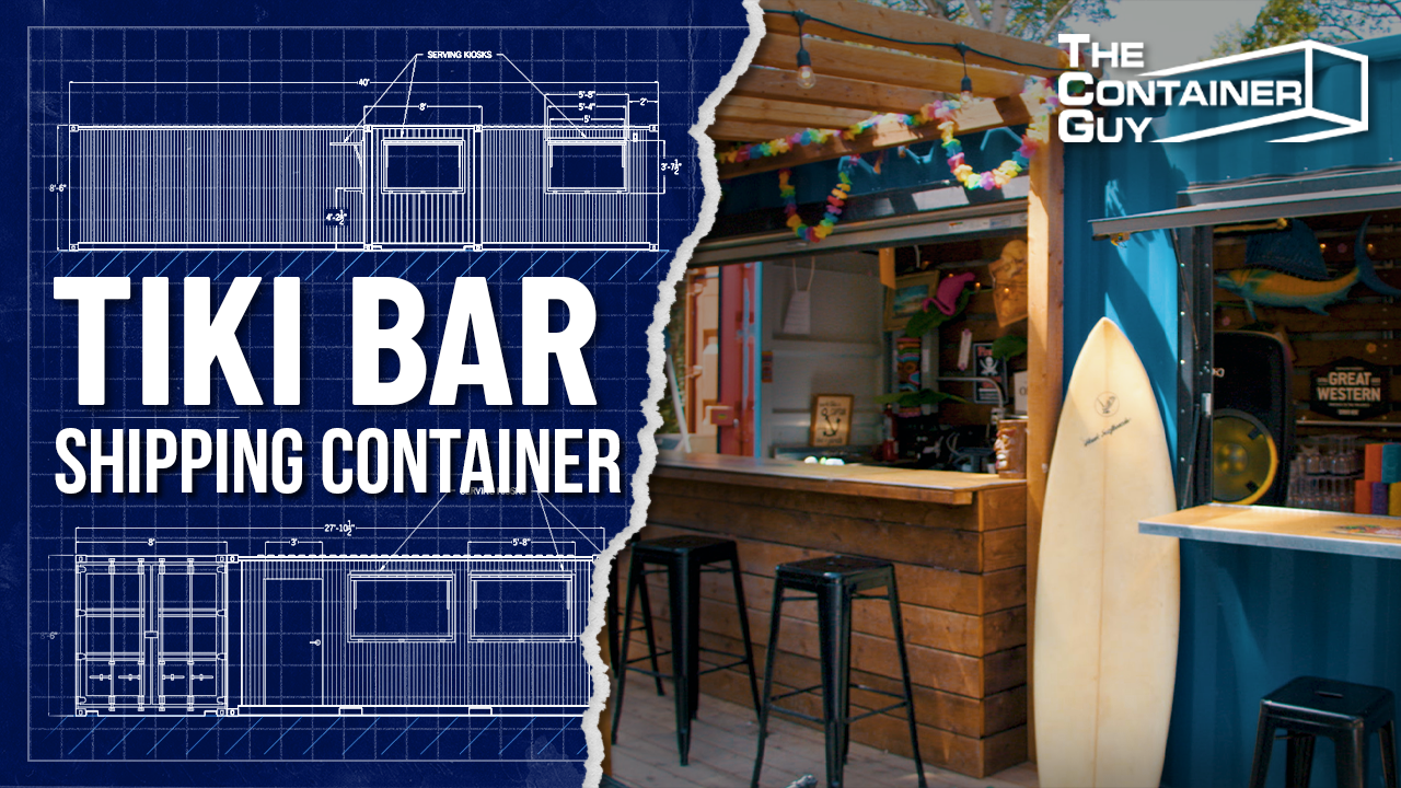 Amazing Tiki Bar Made From a 20' Shipping Container | Interview & Tour
