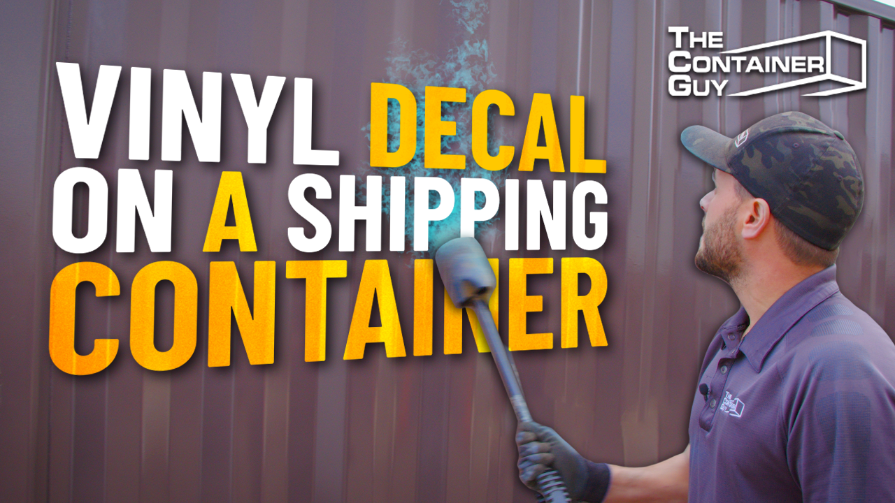 Apply Vinyl Decal To A Shipping Container EVEN IN COLD WEATHER
