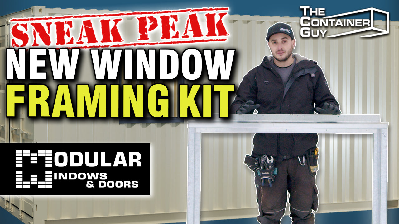 Look at Our Latest Design of the Perfect Window Frame for Shipping Containers (No Welding)