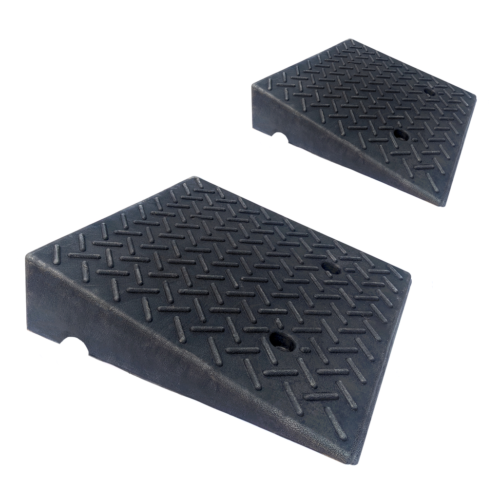 Light Duty Rubber Shipping Container Ramps (2 Pack)