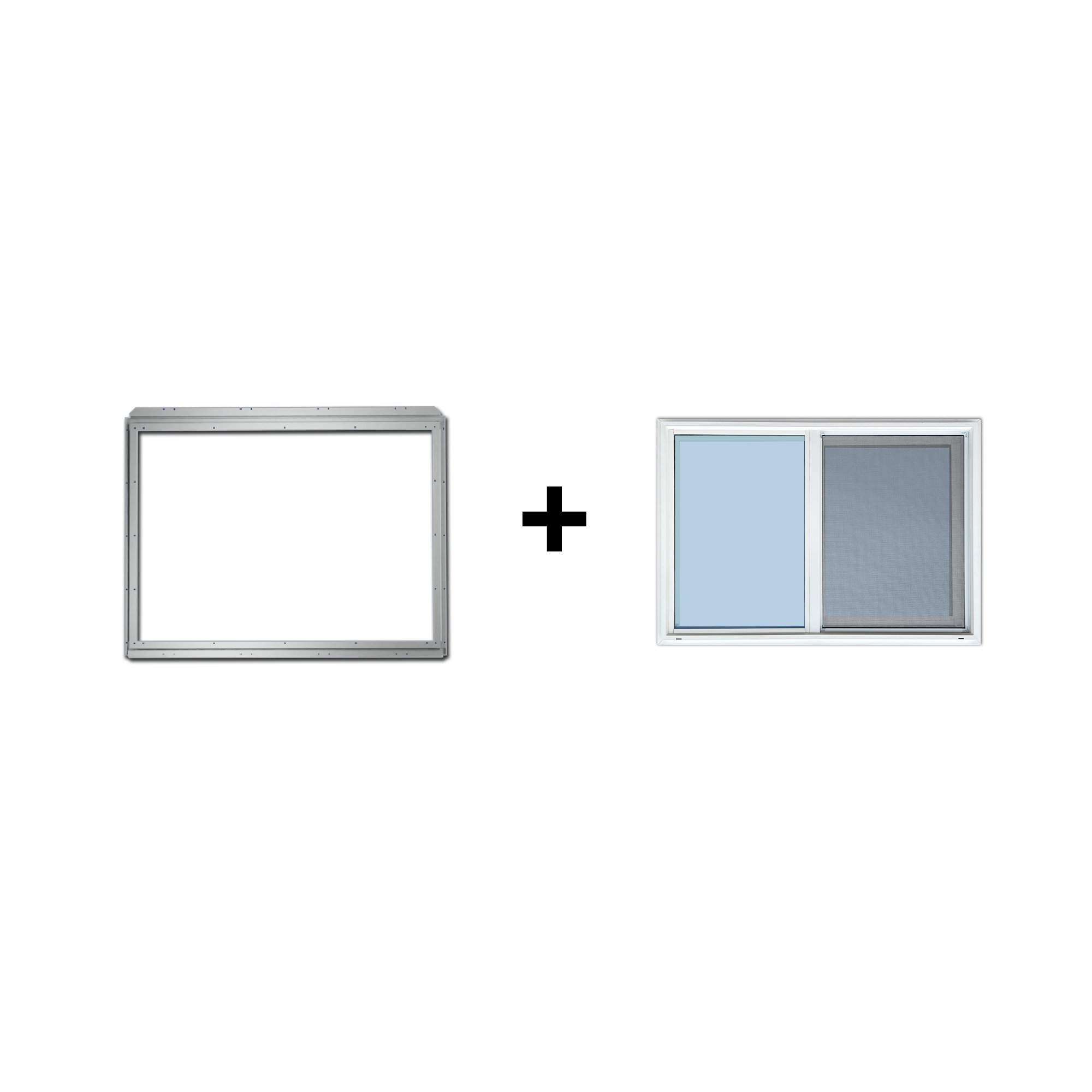 42" x 30" Vinyl Window For Shipping Container Side Wall