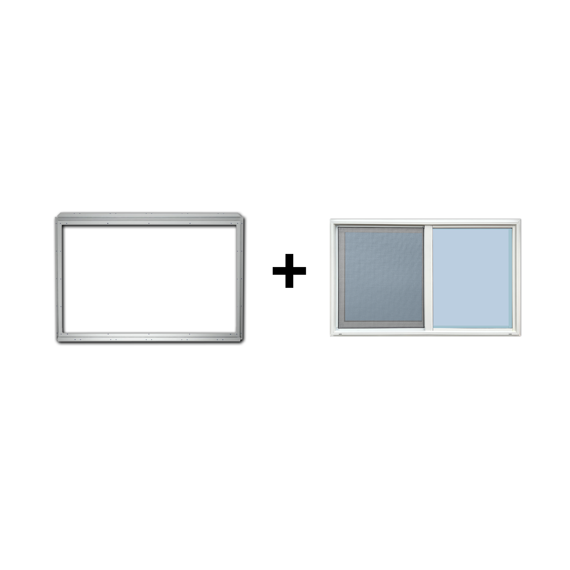 48" x 30" Vinyl Window For Shipping Container End Wall