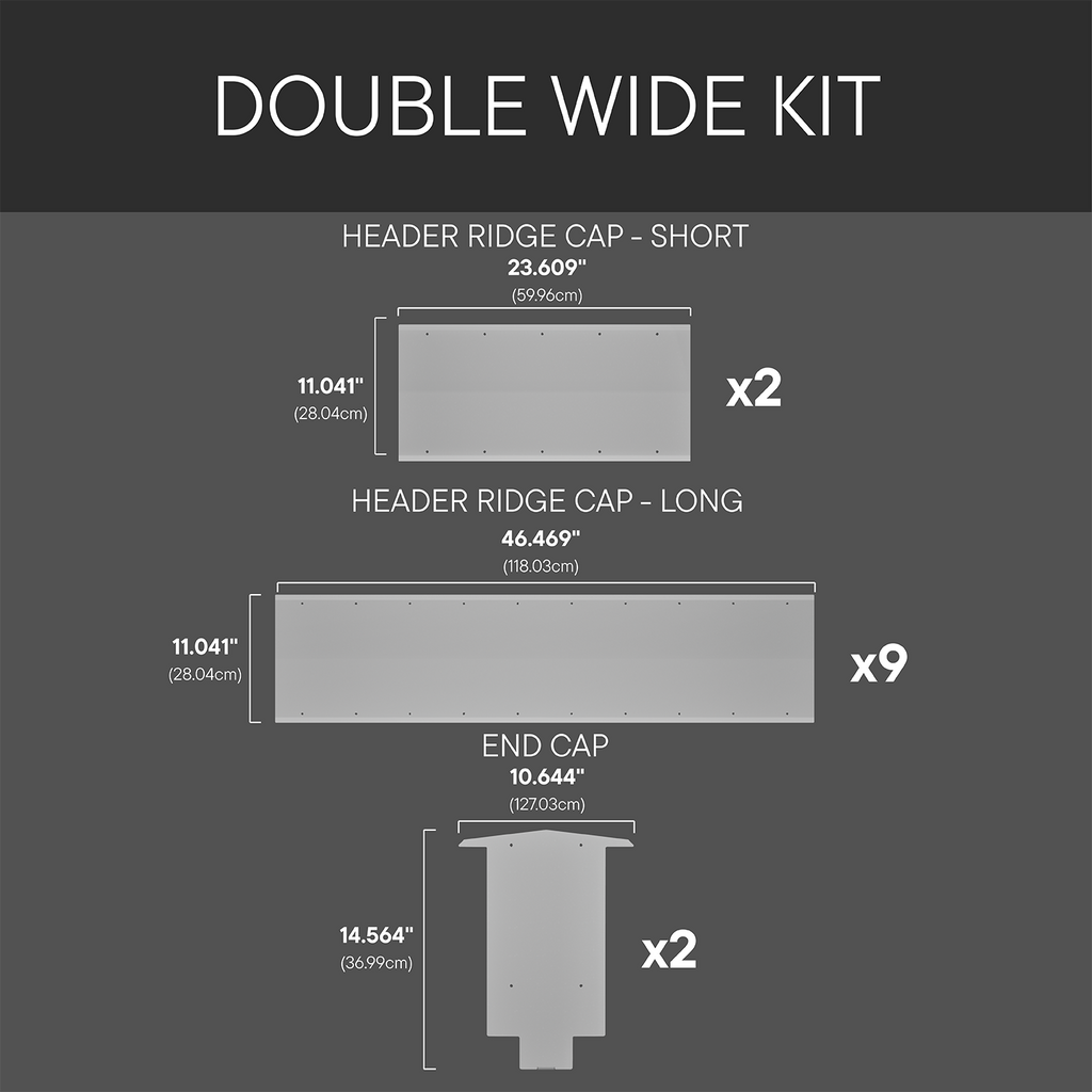 Container Connection Table Pot 40' Double-Wide Container Connection Kit with Header