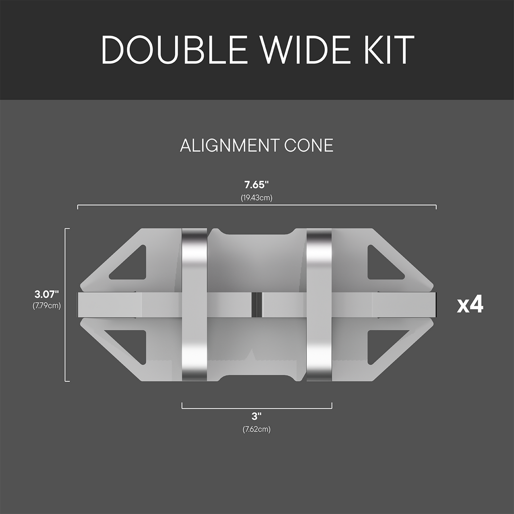 Container Connection Table Pot 40' Double-Wide Container Connection Kit with Header