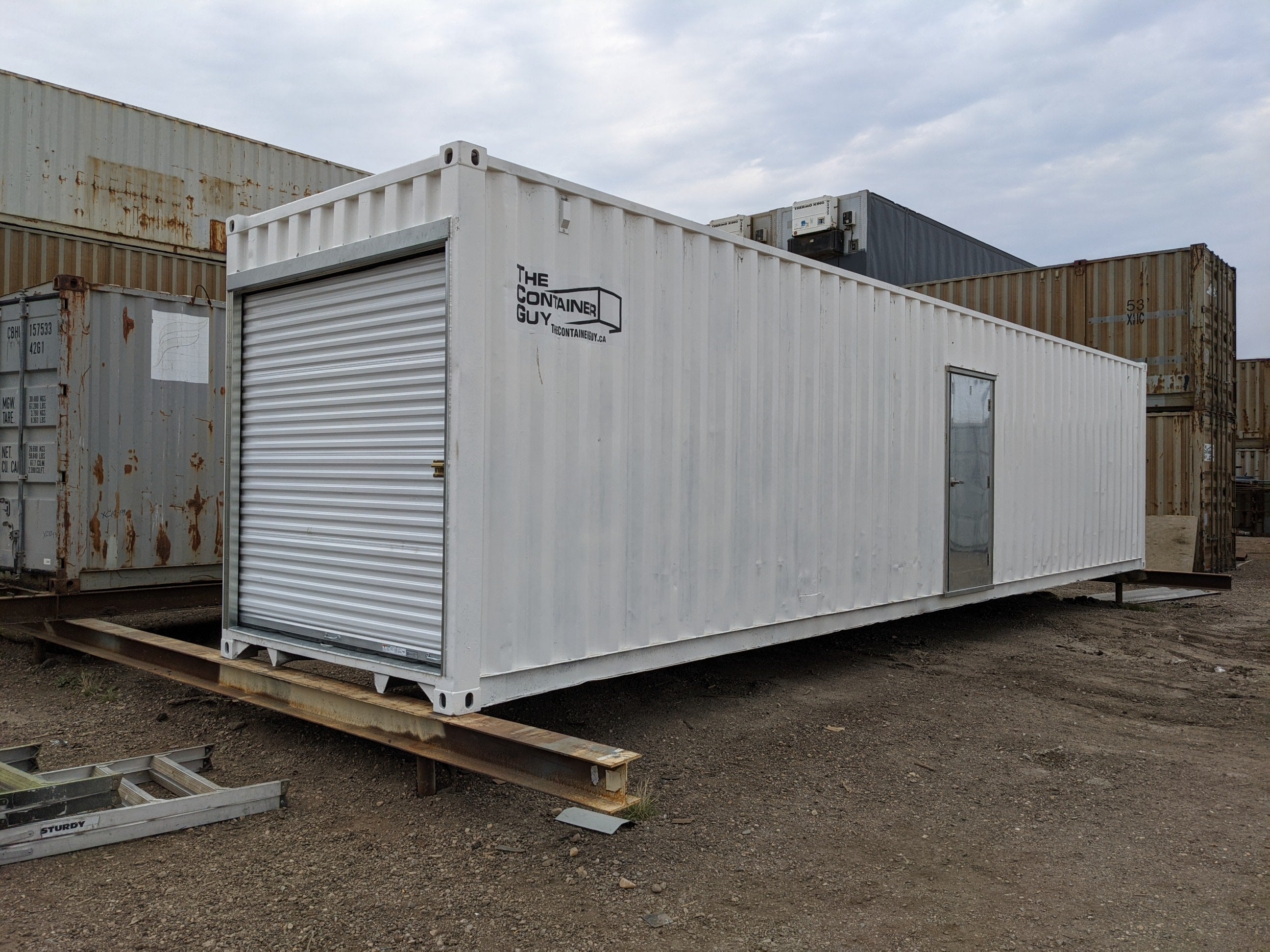 High Cube Container Size (9'6" Tall Container) End Wall Galvanized RUD Framing Kit (7' x 7'3") - Door Not Included (Please contact us before placing order so we can provide accurate shipping quote)