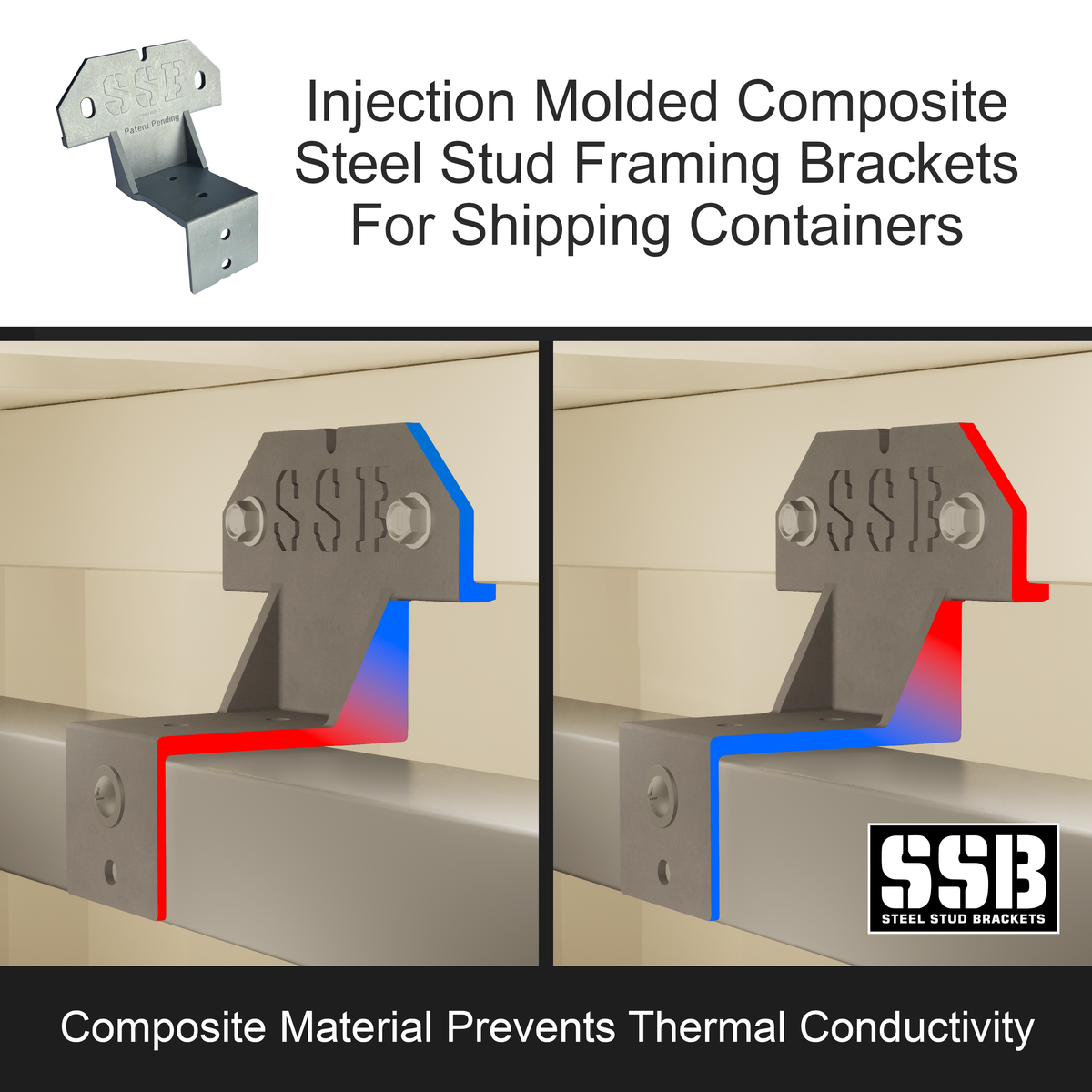 Transfer Bracket Composite Steel Stud Framing Brackets