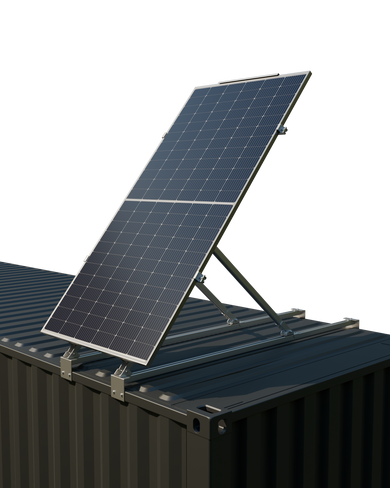Solar Panel Mounting Kit for Container Roof (Weld-Free)