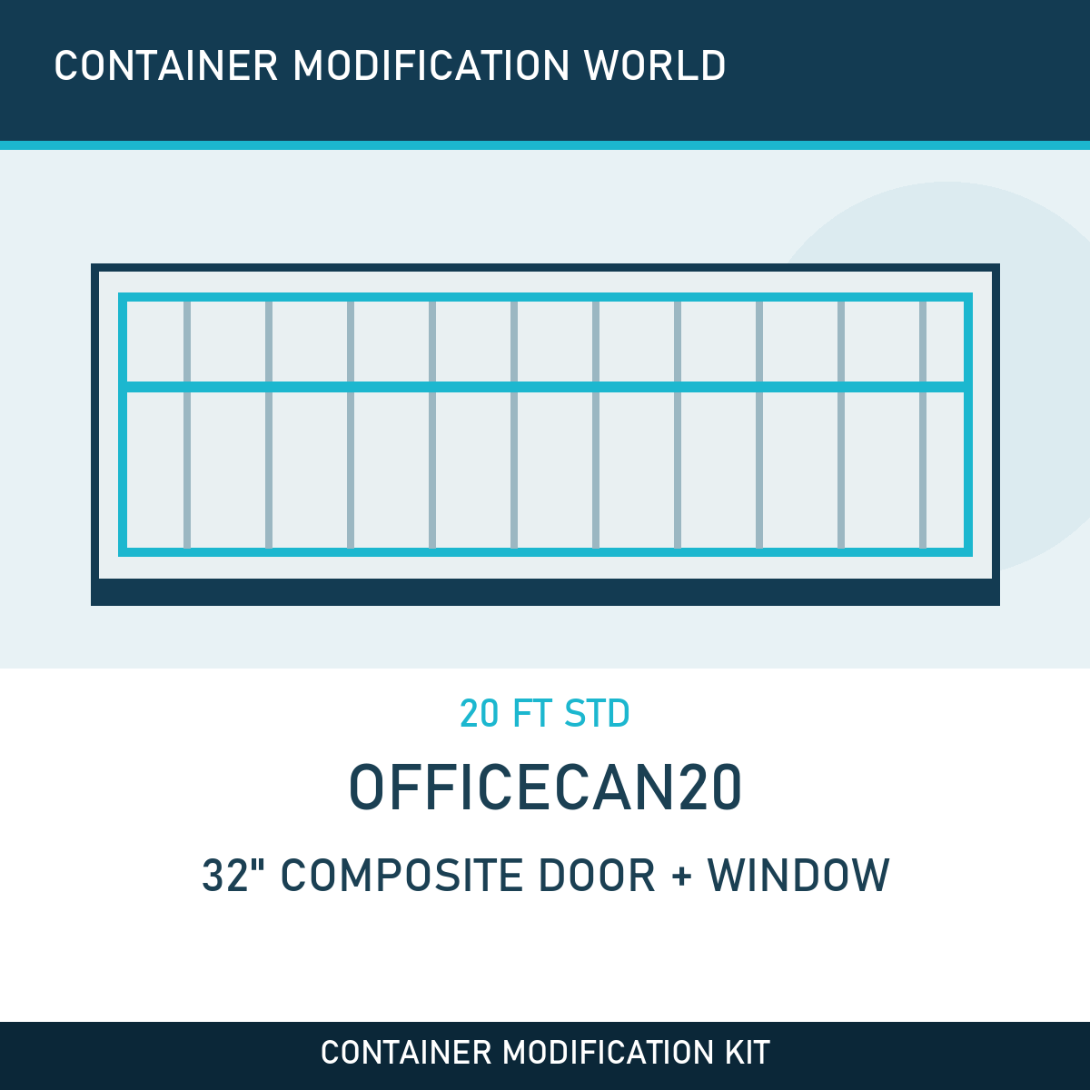 OfficeCan20 - 32″ Composite Door & Window Office Kit