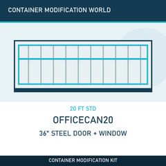 OfficeCan20 36-inch steel door kit