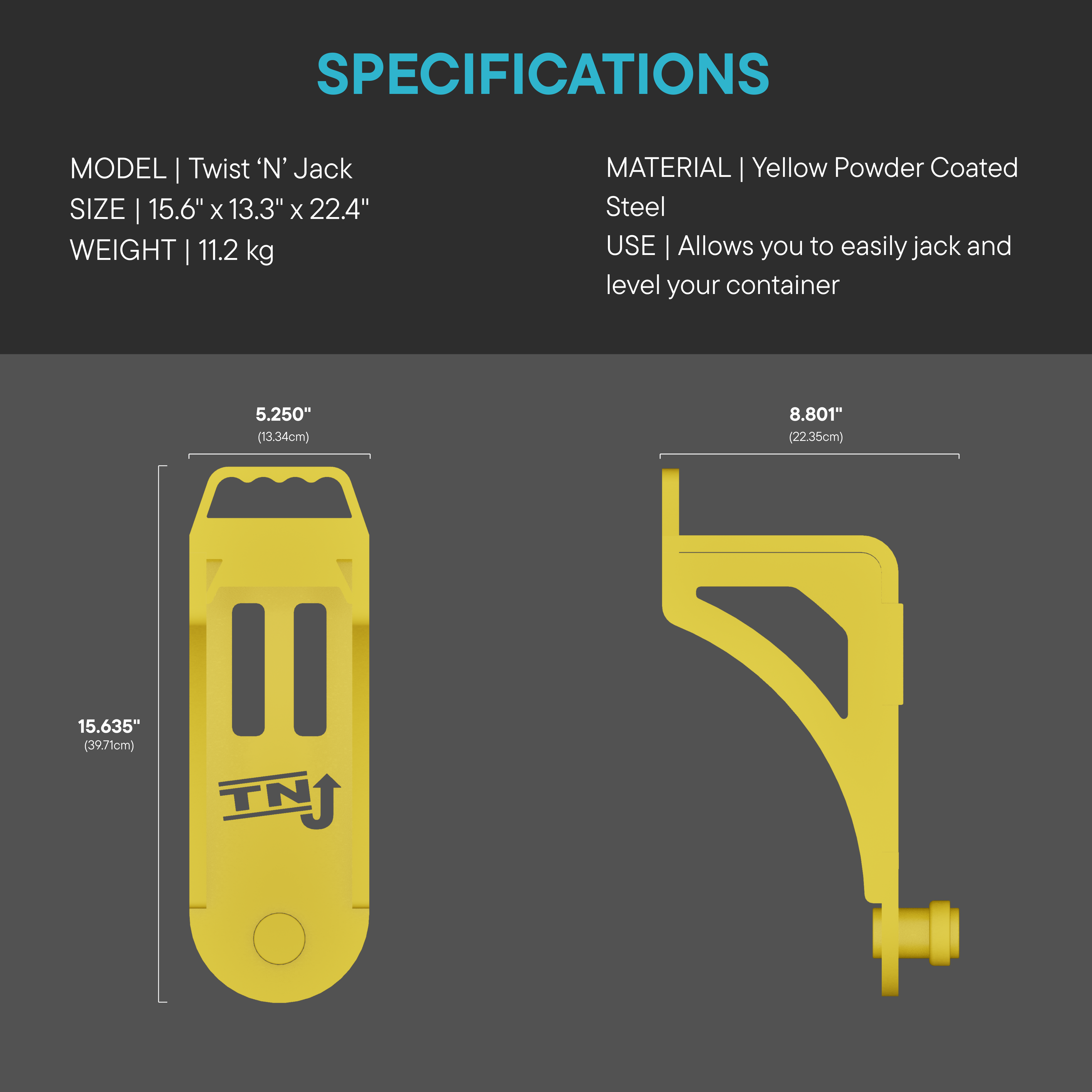 Twist 'n' Jack Container Lifter