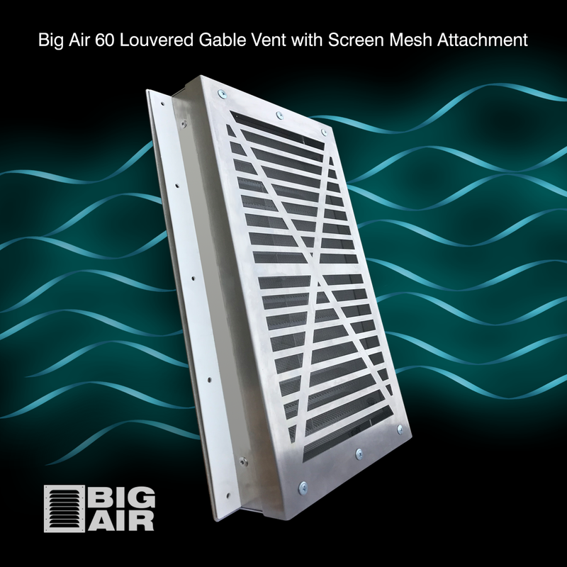 BigAir 60 Louvered Gable Vents & Accessories For Shipping Containers/S