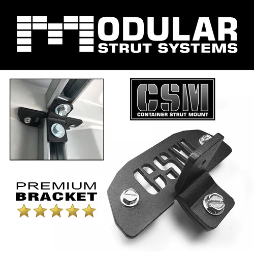 Container Strut Mount (CSM ) Heavy Duty Brackets for Framing Shipping Containers & Sea Cans