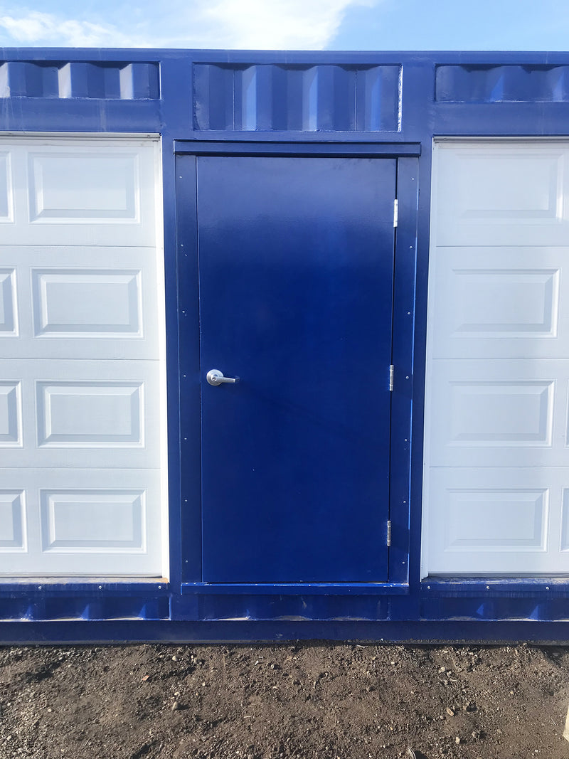 Man Door & Frame Bundle (Slab, Handle, Lever, Sweep & Hinges