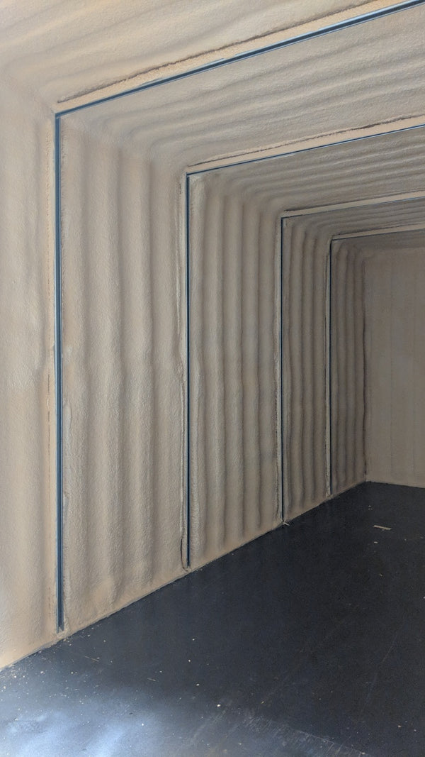 spray foam installation for shipping containers