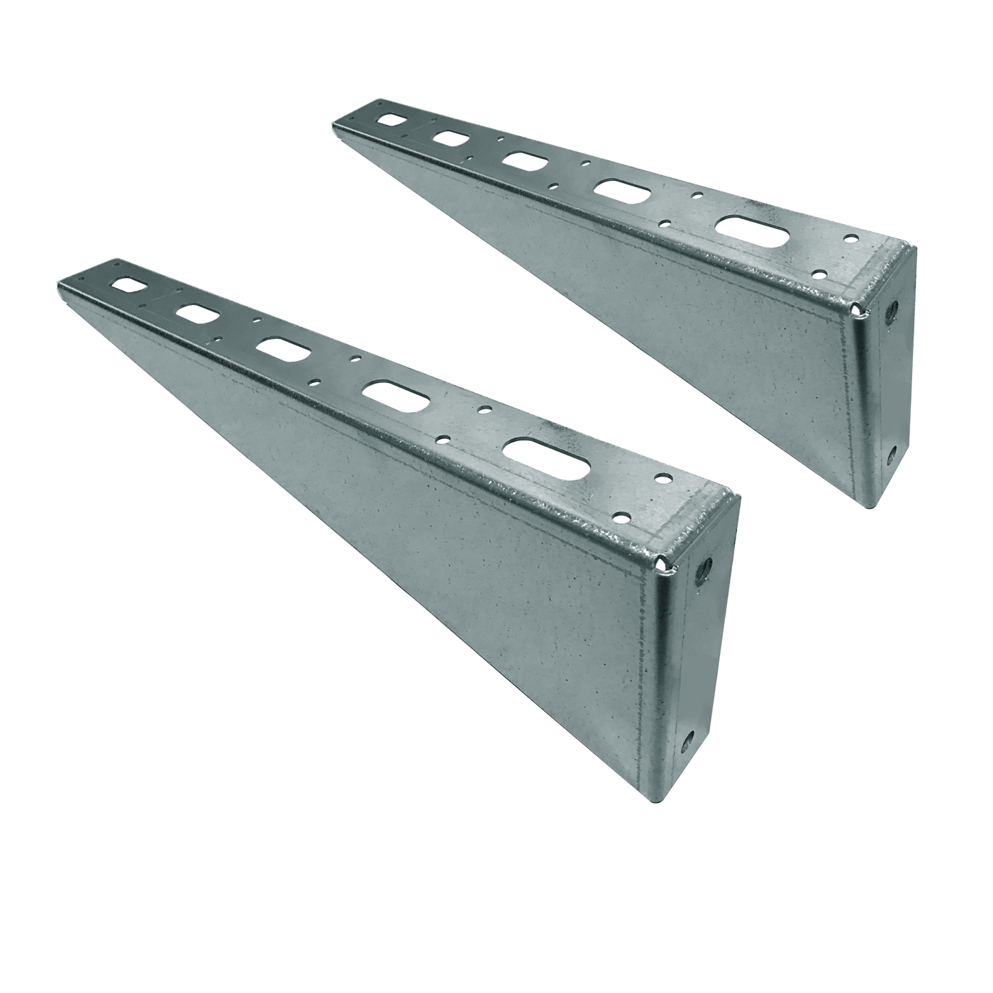 18″ Galvanized Bolt-On Shelving Brackets for Shipping Containers (2 Pack)